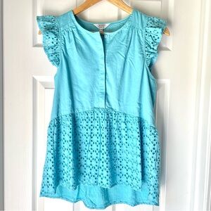 Crosby by Mollie Burch Dori Ruffled Tank NWT